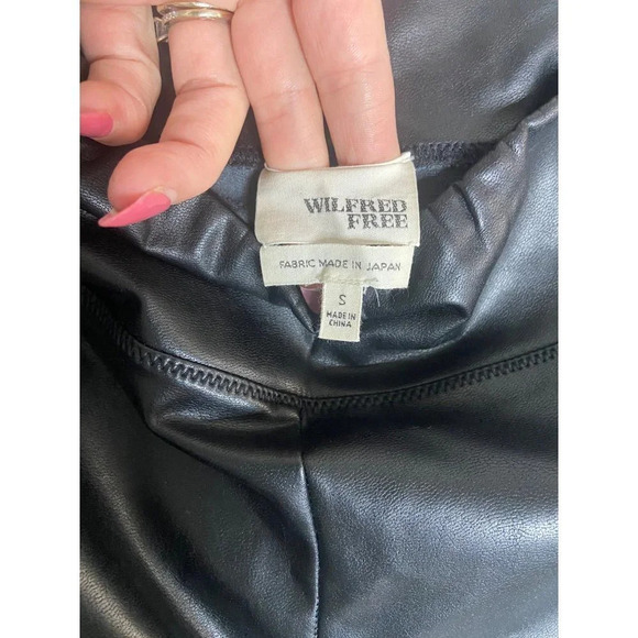Wilfred Free Daria Pant High-waisted Vegan Leather Leggings-sz Small - Picture 8 of 12